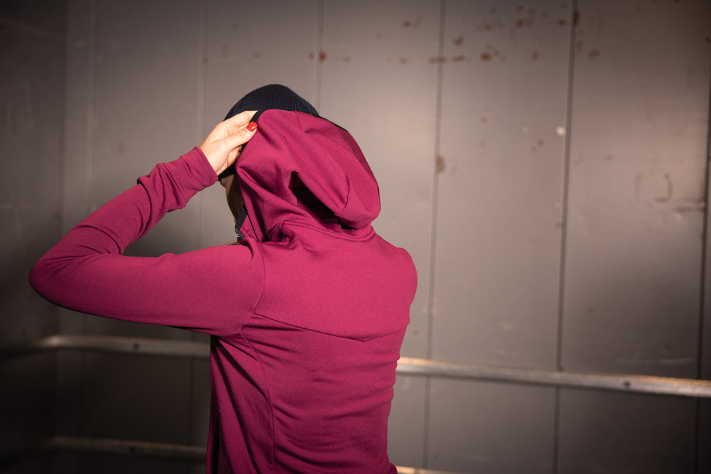 Zipper-Hoody Pocket Women